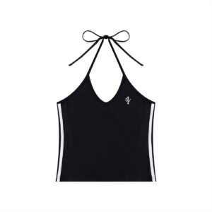 South Vinland – Women’s Colorblock Halter Crop Top