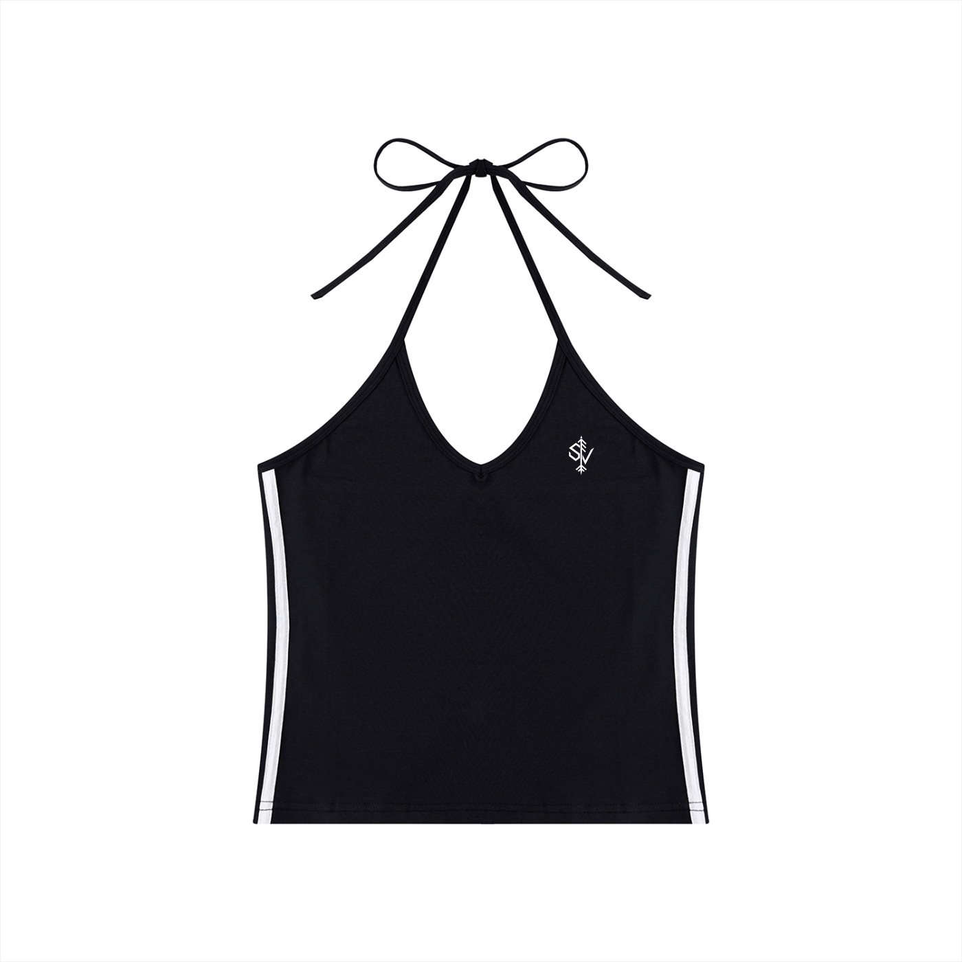 South Vinland – Women’s Colorblock Halter Crop Top