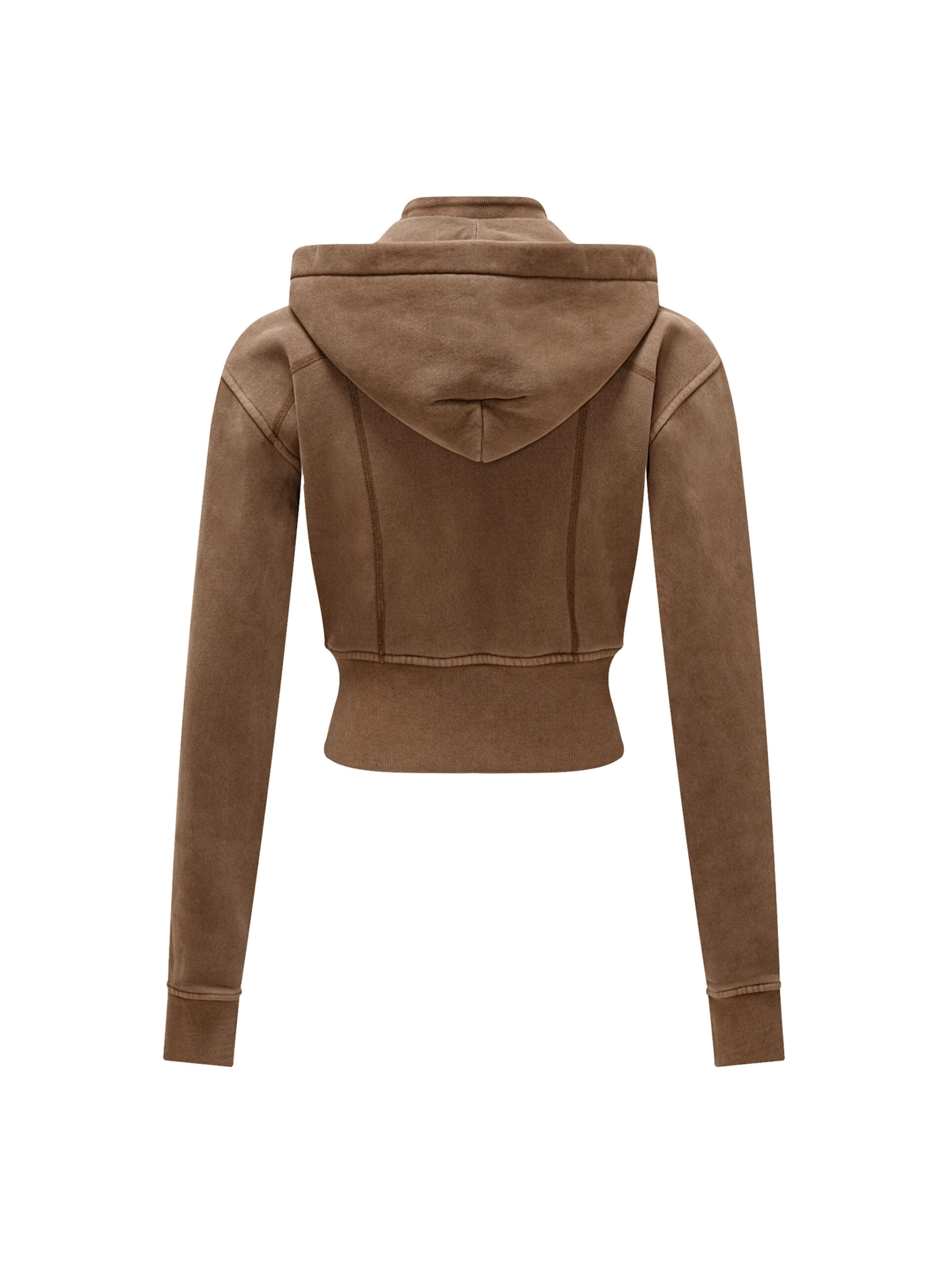 South Vinland – Women’s Washed Cropped Fleece Hoodie - Image 4