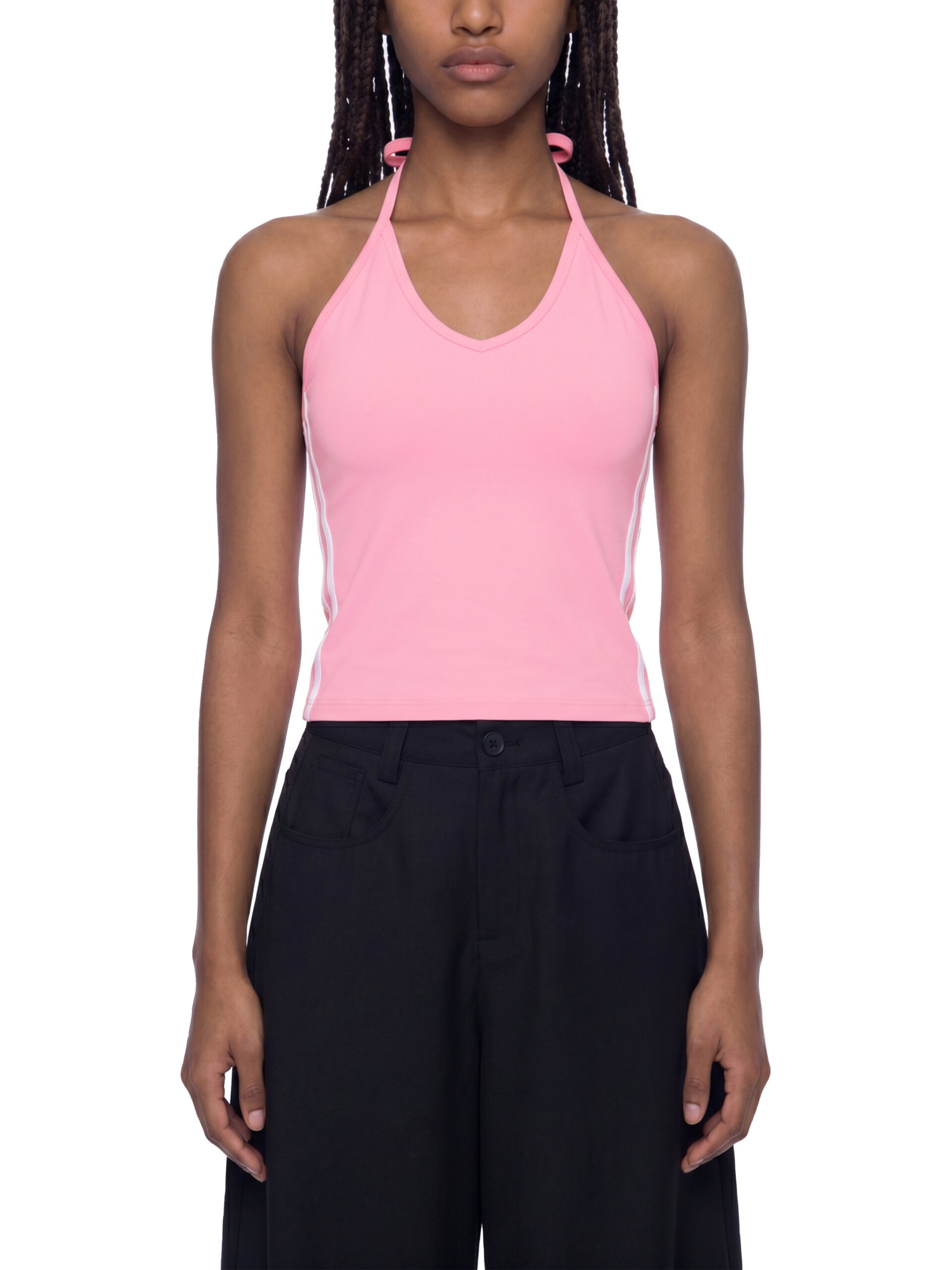 South Vinland – Women’s Colorblock Halter Crop Top - Image 5